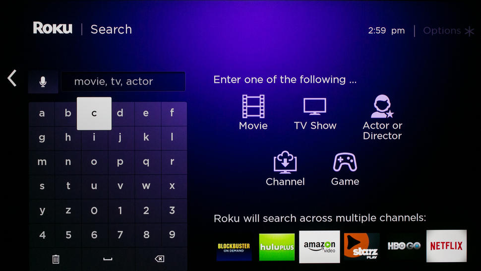 keyboard for roku tv