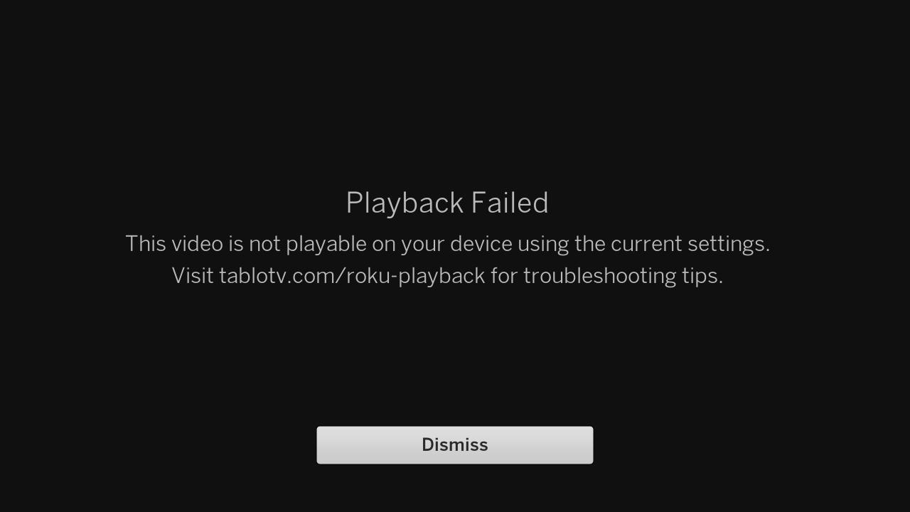 Troubleshooting playback and streaming issues