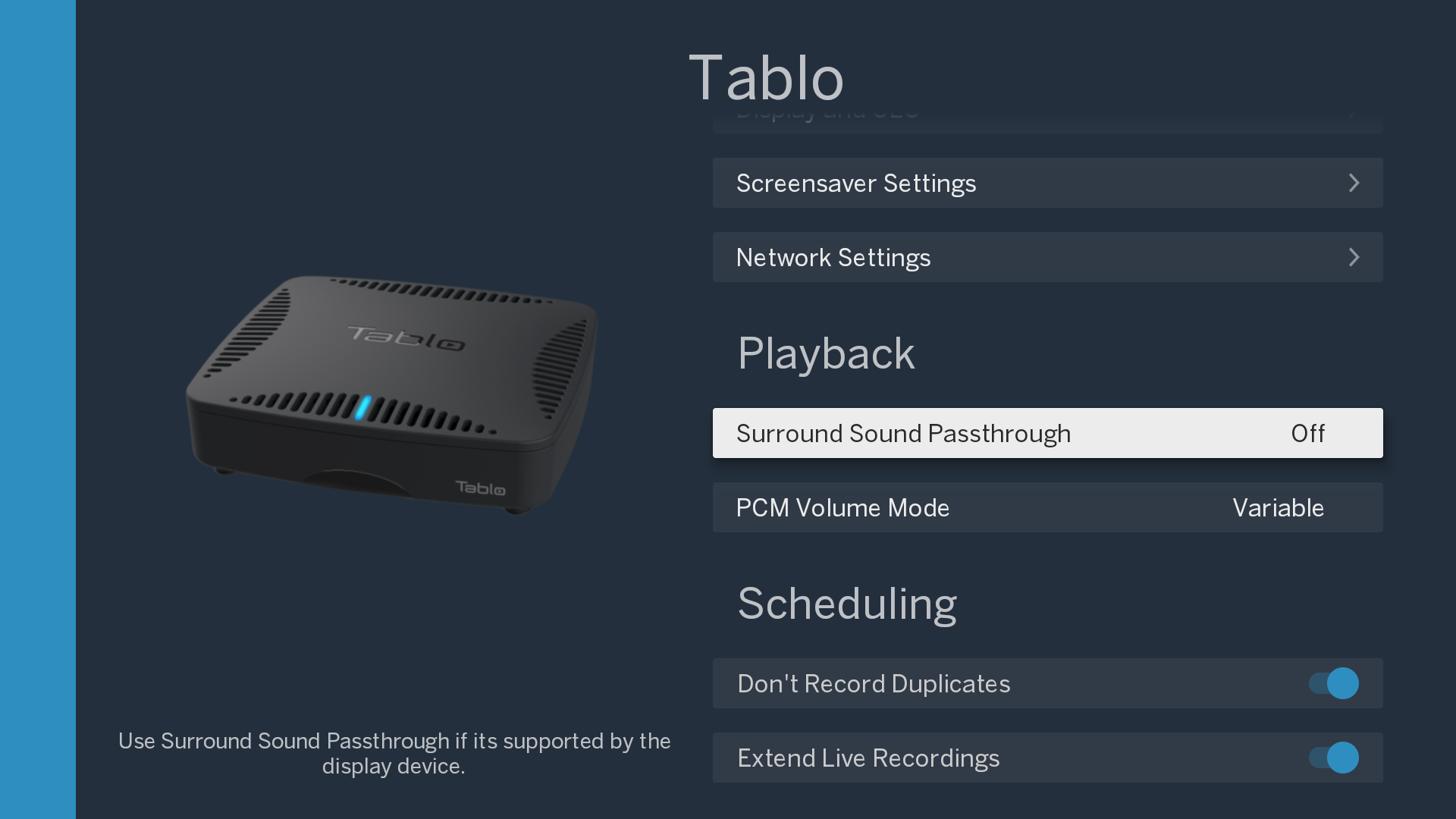 mixpad audio playback options