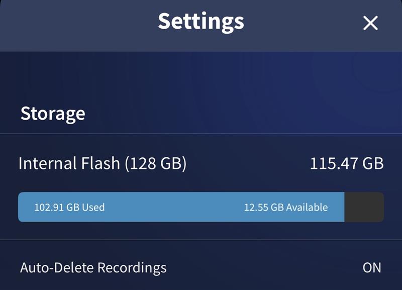 Tablo Settings Storage Auto-Delete